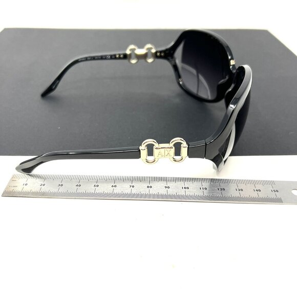 ARMANI EXCHANGE AX140/S D28 JJ 63-15-120 WOMENS SUNGLASSES BLACK OVERSIZED main image 10